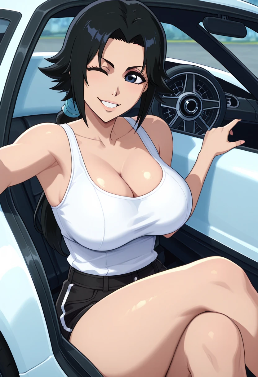 ((highest quality))、((masterpiece))、(detailed)、Perfect Face、One Punch Man、fubuki、Large Breasts、