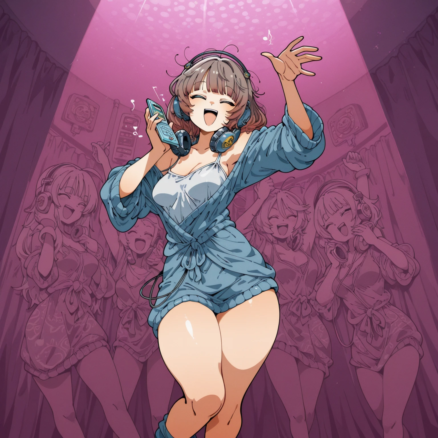 (vulgar),Juliana Tokyo,Japan,super breast,sweaty skin,having an orgasm, disco club,drinking cum,crowd,mature curvy woman,Alone,(black hair),bob hair,(silver bikini),