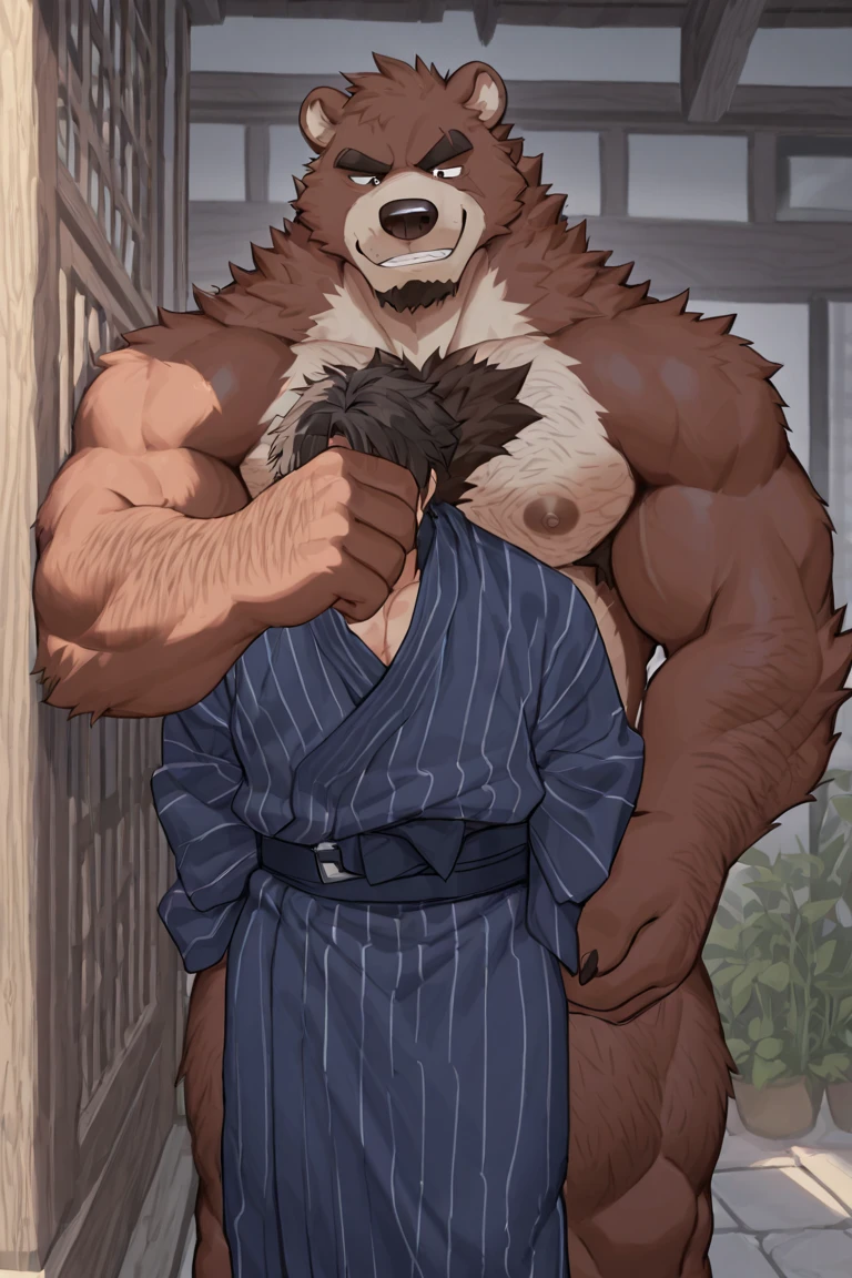 Two Monkeys、muscular body、Japanese macaque face、The face of the beast、a white bikini、Small face、big neck、Japanese macaque body、Black handcuffs、all fours pose、profile、one elbow on the floor、Body hair that was the opposite、fullnude、Developed muscles、Split abs、Upturned face、profile、Angry look、large amount of chest hair、large amount of belly hair、Stubble、large amount of armpit hair、anime style big eyes、Big brown eyes、sharp claws, white big fang、Composition looking up from directly below、Huge crotch、bulging crotch、bathing in milk、Lower the corners of the mouth、Chunky tongue、the whole body is wet、Mass sweat、Tongue licking、Narrow closed room、Hotel Bed、red tattoo、White breath