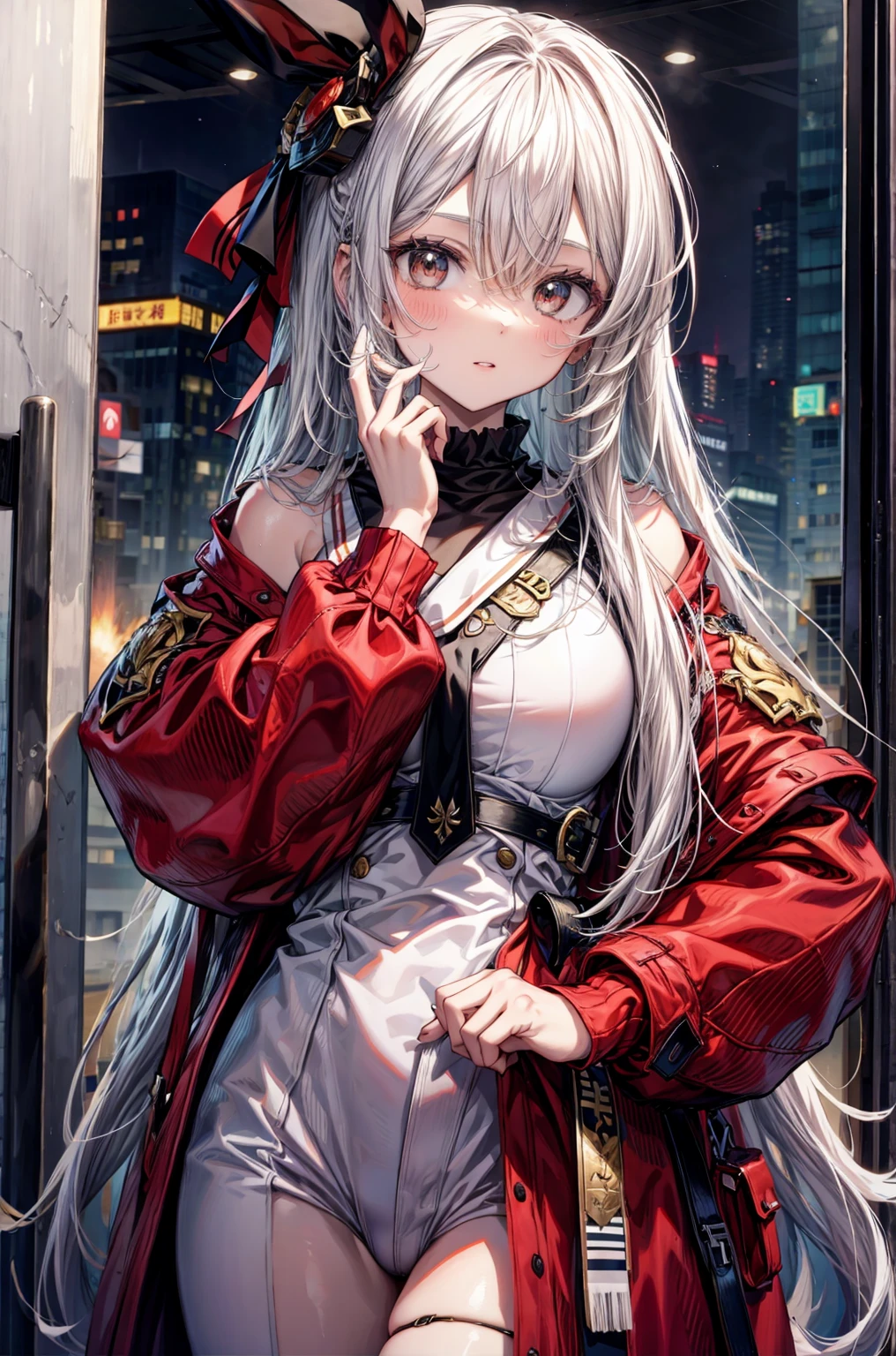, (masterpiece:1.2), best quality,midjourney,
cowboy shot,
<lora:midjourney_20230624181825:0.9> <lora:belfastAzurLaneShoppingWithThe_v2:1>