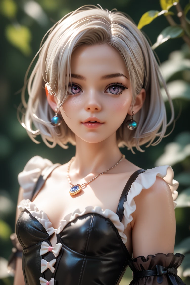 1 cute girl (18yo) , upper body, slim waist, small breast, sexy pose, naugthy face, bangs, random hairstyle, cleavage, navel, collar, collarbone, off shoulder, seductive smile, wear intricately detail hot and sexy outfit, tribe outfit, wear unique hat, grey color, upper body. flat gray color for background