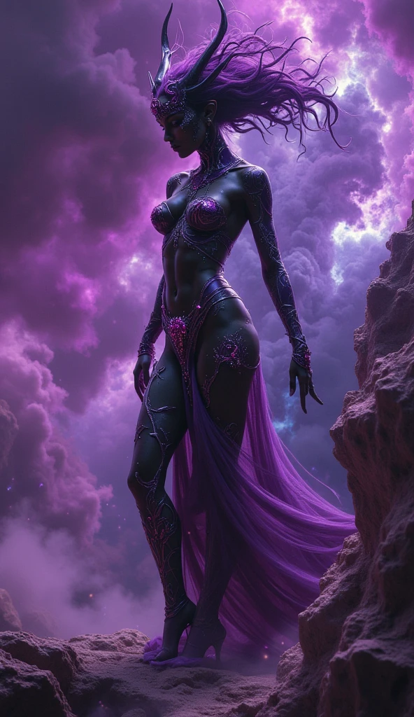 (artwork full body:1.2),(lineart:1.33), Deepika Padukone, (charisma), seductive smile, full nude,fantasy gothic aesthetic,tiara,complex lighting,(atmosphere), (flat bright colors:1.2), coherent, continuity, epic, attractive, sharp lines, (occidental), (fine sharp lines)