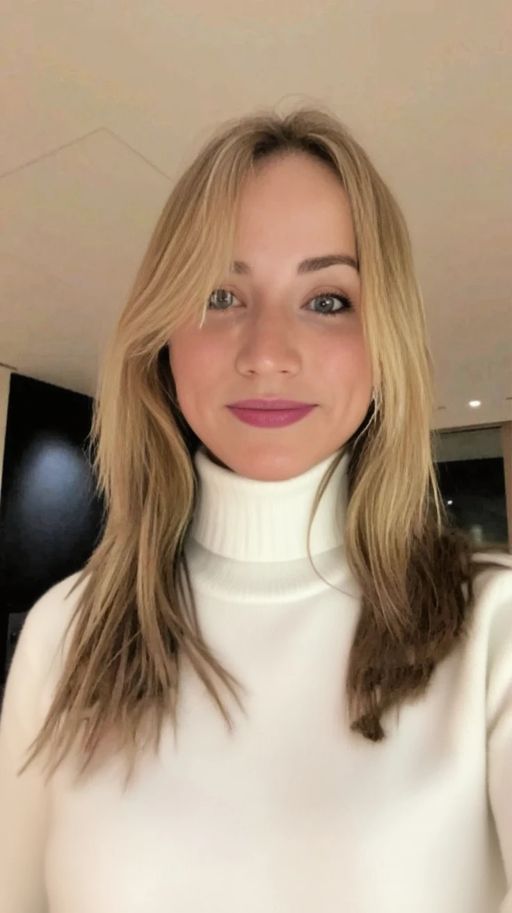 blond woman with long hair and a brown shirt posing for a picture, kailee mandel, blonde hair and large eyes, inspired by Gina Pellón, caroline gariba, long blonde hair and large eyes, lorena avarez, marischa becker, fernanda suarez, lindsay adler, inspired by Amelia Peláez