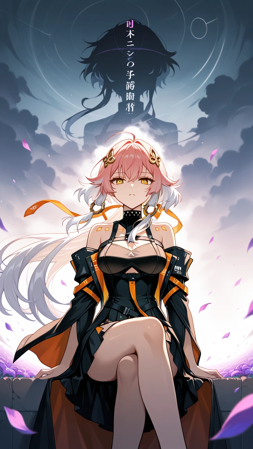 (masterpiece:1.2), (best quality:1.2), (sharp detail:1.2) highres, absurdres, best quality, intricate, ultra-detailed, 8k wallpaper, perfect face, beautiful detailed eyes, calliope mori, solo, 1girl, (smug:1.2), pink eyes, smile, grin, man spreading, bent over, ass exposed, from behind, looking back at camera