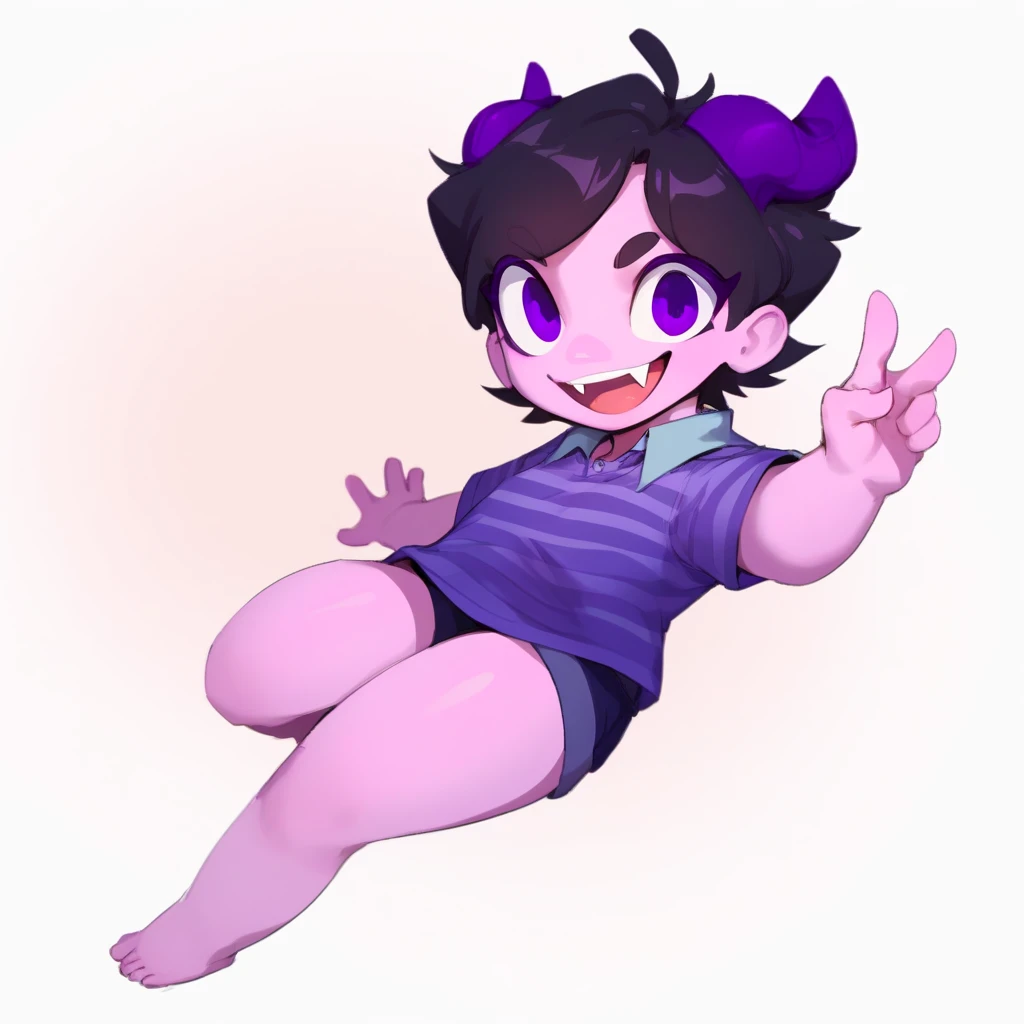 Molly McGee,1girl,solo,(completely nude:1.2),(Loli ???),flat chest,chibi,