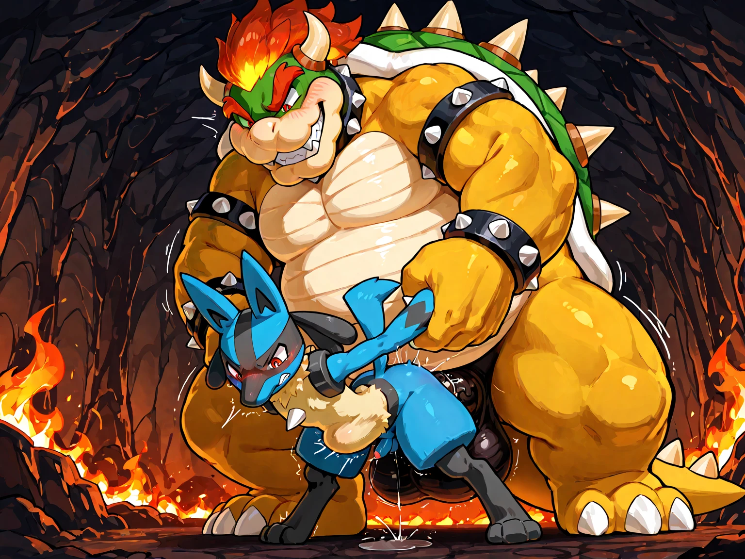 (feral male green Yoshi ), (male werewolf) score_9, score_8_up, dream prompt:score_9, beautiful, detailed cute face, blushing, shocked expression, reverse suspended congress, looking surprised, crying, forest, feet in view, foot shot, crying, cum, green feet, ((3 toes)), ((screaming)), foot focus, huge feet, vaginal, sex, saliva, hyper feet, impregnation, spreading legs, arms behind back, grabbing butt, (closed eyes), (closing eyes),