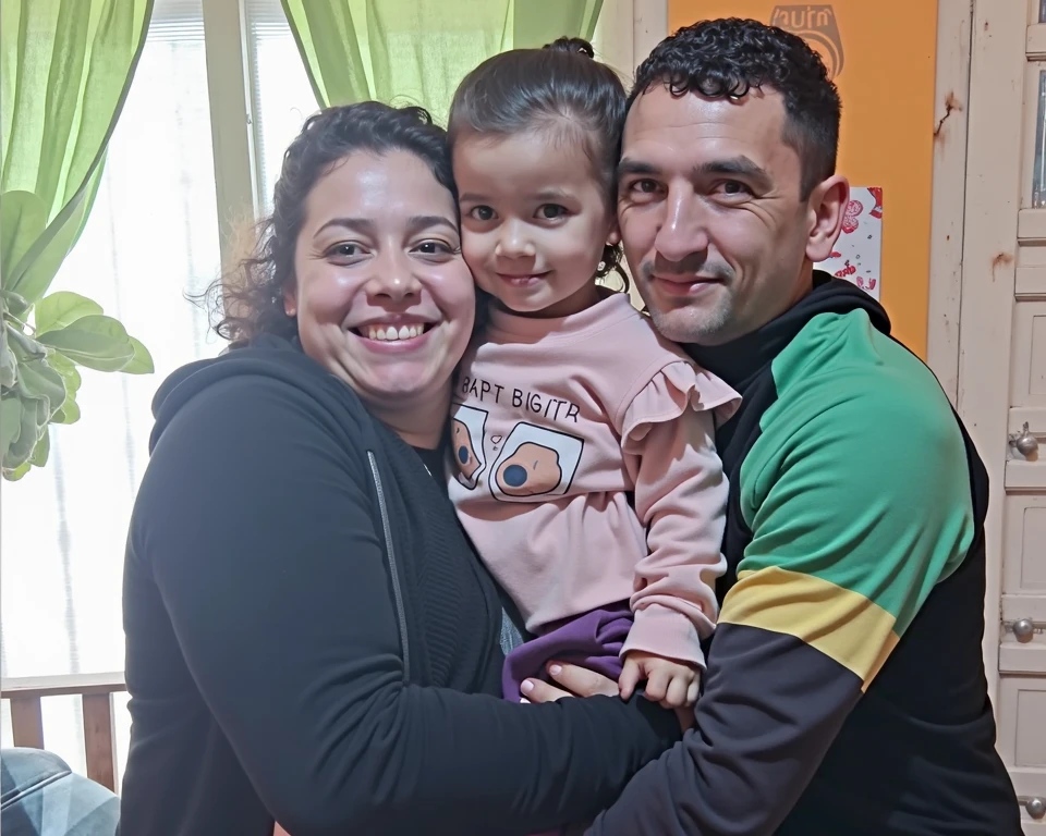 there are two people and a child sitting at a table with a cake, by Amelia Peláez, Alanis Guillen, Directed by: Nandor Soldier, Lorena Avarez, Happy family, Marischa Becker, Valentina Embaralhamento, fernanda suarez, Directed by: David Ruby, imagem de perfil, Mulher de 30 anos de Cuba
