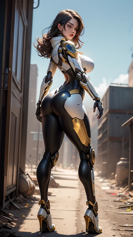 ((Unreal Engine 5)), Realistic Rendering, Excellent, (Full bodysuit:1.2), (breastplate), (helm), looking on camera, 1girl standing on studio, beautiful face, (kpop makeup), CGImix, (photorealism:1.2), ultrarealistic uhd face, (hugefaketits:1.4), (gigantic breasts:1.1), (muscle abs), (big butt), (wide hips), (thick thighs), slim waist, hourglass figure, half body, ((glowing skin)), ((shiny skin)), Realistic perfect body, ((she is sexy body)), ((clean skin)), photorealistic, bokeh, motion blur, masterpiece, highres, 1080P, super detail, textured skin.