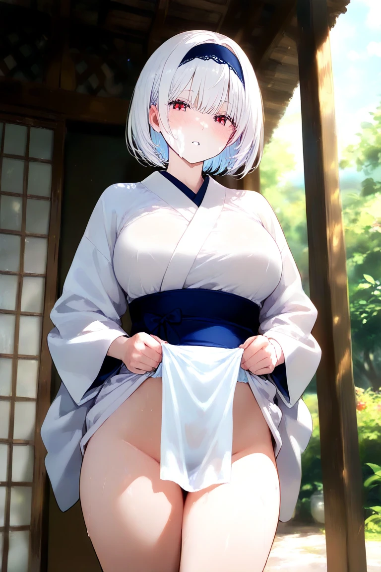 best,Top image quality,Top resolution,1girl in, cute little ,silber hair,blue eyes,animesque,de pele branca,Short bob hair,very large breast,Crying face,Tears are coming out,A slender,showing nipple,Show ,Red cheeks,Showing the crotch,Highlights in the eyes, Visible,perspiring,Midnight,a baby face,Bare legged,cowboy shot,(barechested:1.3),papillae stand,Show ,Colossal tits,protruding papillae,The yukata is wet and see-through.,Ditch the colorful Japan yukata.,No underwear,fullnude,Show the pubic area,A large amount of white liquid from the pubic area,Breast milk out of the,a large amount of breast milk is coming out of the nipple,Breast milk is splattered from the,legs are thin,The face is looking straight ahead,The face is front,Showing the navel,Two legs,Two arms,wide open legs,Showing the side,incontinence,Emphasis on the armpits,Emphasis on papillae,Emphasis on the crotch,Spreading the crotch,barechested,Opening legs,Emphasis on,No hair in the crotch,Emphasize that breast milk is coming out,Highlights the fluid from the pubic area,Enlarged crotch,a large amount of white liquid on the face,Omorashi,Soaking in hot water,In the open-air bath of the inn,Kimono,is standing,Yukata open in a standing position,No band,