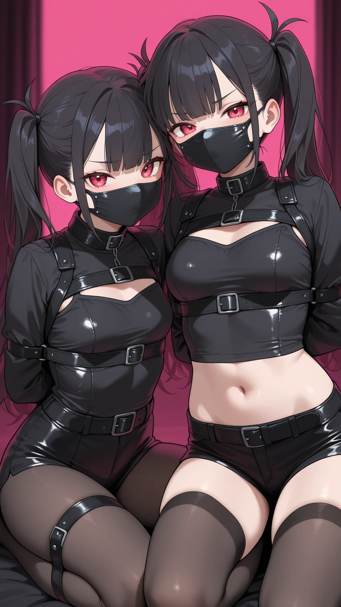Blue skinned Japanese girl、Close-up of a girl in a black leotard、Black glossy leotard、Black boots、Wearing a belt around the waist、Saiyan Girl, wonderful, Nano Girl, Female body type, Inspired by Hiromu Arakawa, Anime Manga Robot!! Anime Girls, Fubuki, Full Body Suit, by Hiromu Arakawa、wonderful, silk, Beautiful and attractive anime teen, Anime Girls of the future, tears,Drooling,Pee,Sweat,Tongue out,incontinence,Peeing,Mouth open and tongue out,Estrus,Eyes wide open,Estrus,Blushing,Nipples are erect,Face is hot,Lust、Mouth wide open and tongue sticking out、incontinence、My crotch is wet、Crying face、Drooling、Red face paint on the upper half of the face、Red face paint on chin