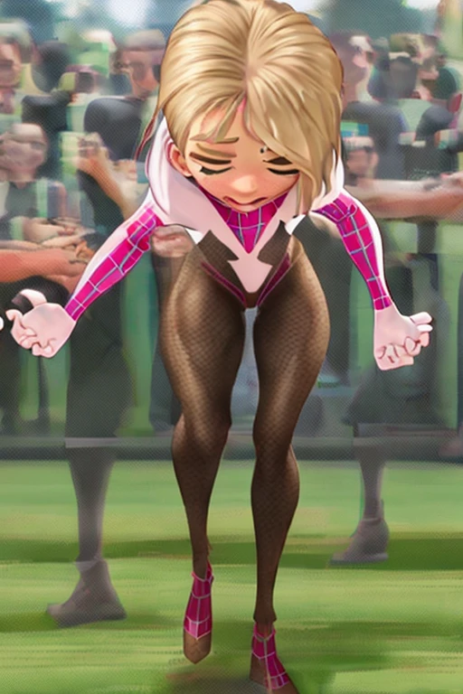 Sgwen is wearing a slutty crop-top and lewd miniskirt in public, she is lifting her skirt to show you her pussy. no_underwear. slut, nsfw, porn, uncensored pussy, open legs, upskirt, skirt lift, teen, young, slut, nsfw, sexy, lifting skirt, pussy visible, nsfw, porn