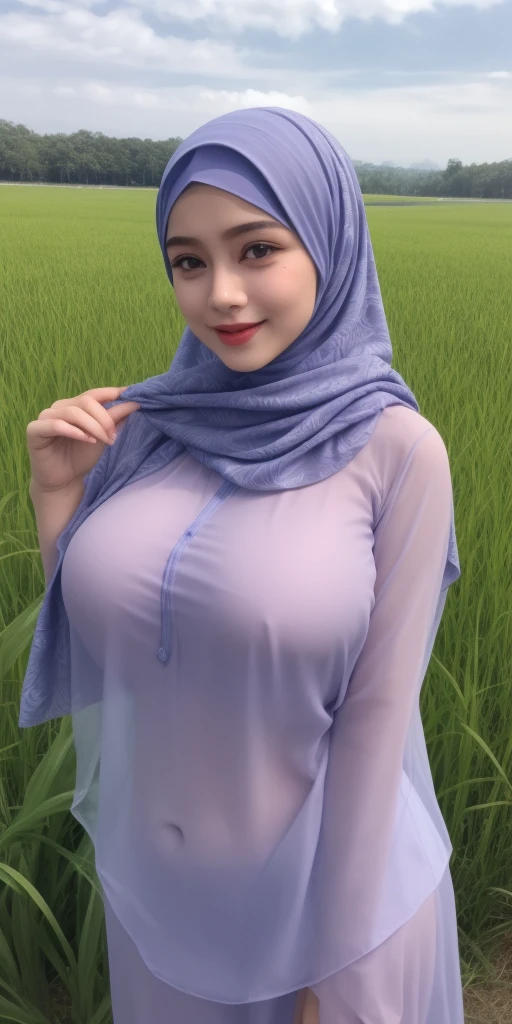 Jumbo (Sexy Lingerie Dress), adorable, 1 girl, (face to face), 10 years old, baby face, happy, half body portrait, (face details: 1), (eye details: 1), ((big breasts)). wearing transparent transparency soft long shirt, hijab .. Cute posed. proportional body. Ultra High Res. realistic: 1.4, UHD, (floral pattern), view from side seductive pose