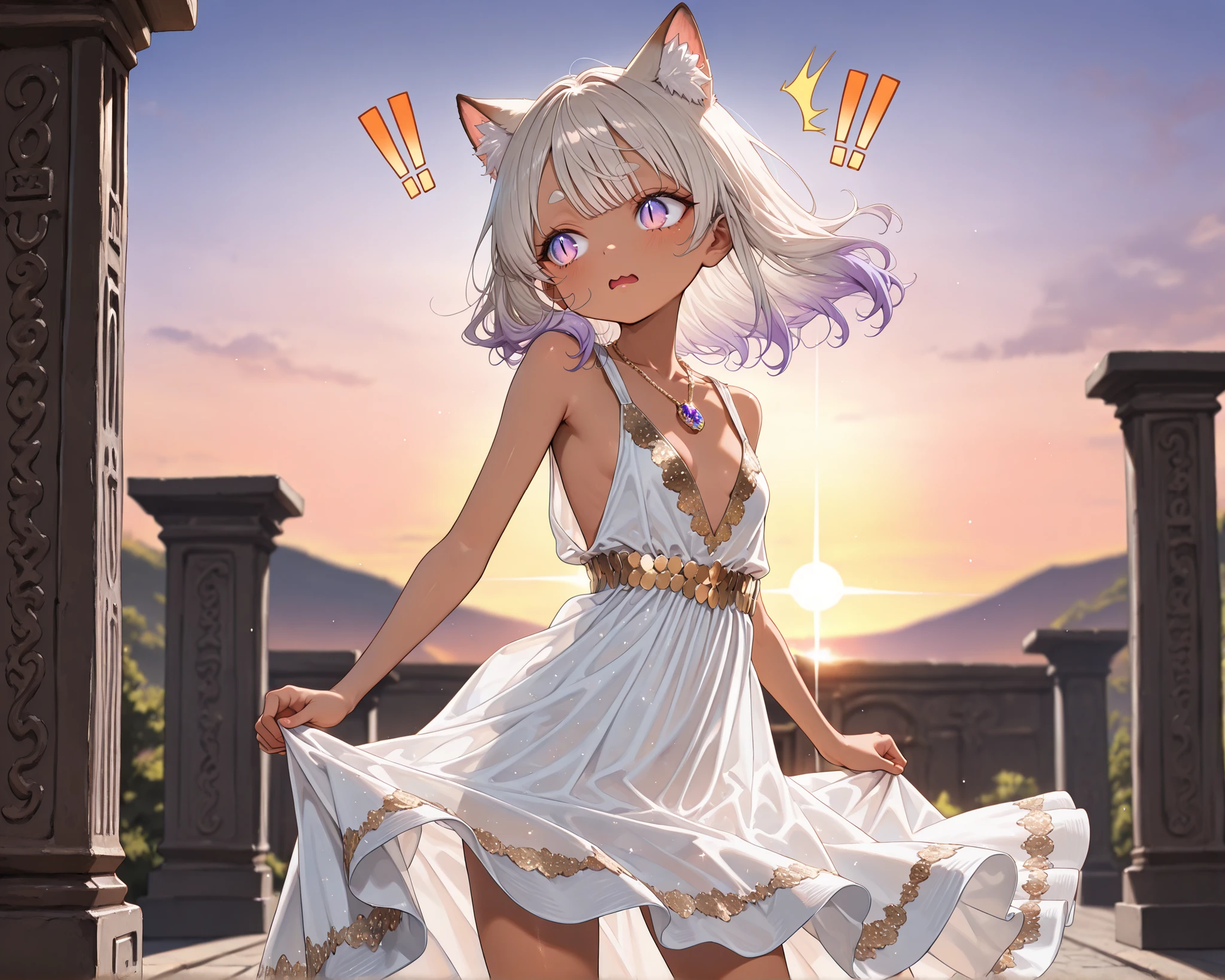 (score_9,score_8_consolation,score_7_consolation),1 woman,cat girl,gray hair,pink eyes,cat ears,cat tail,exposed ruins,beautiful_face,My hand turned into a cat&#39;foot, exposed chest, Exposed nipples, exposed pussy, Love juice coming out of pussy., Love juice pooled on the floor, snood, Traces of sexual slavery engraved on the womb., heart eyes, dehisce, deep blush, tear, Empty expression without focus, Transparent swimsuit with lots of exposure 