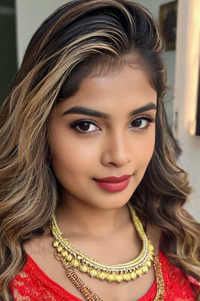 very attractive caucasian 25 year old girl with long platinum blonde hair, In this photograph, an Indian Instagram female model takes center stage. , (highly detailed face:1.4) (smile:0.7) (backround 5 star hotel , moody, private study:1.OV, by lee jeffries, nikon d850, film stock photograph ,4 kodak portra 400 ,camera f1.6 lens ,rich colors ,hyper realistic ,lifelike texture, dramatic lighting , cinestill 800, realistic, wearing orange pink and black combination dobby weave self design fit & flare dress Sweetheart neck Short, puff sleeve Tie-up detail on back Above knee length in flounce hem Attached Lining Chiffon fabric, actress, karla ortiz, posing!!, candid picture, by Max Dauthendey,Completing the aesthetic, the model wears a slave collar with a chain around her neck. The photograph is meticulously captured in 8K resolution using cutting-edge techniques such as Cinema 4D and Octane Render, resulting in a highly detailed and photorealistic image. Studio lighting, HDR, and a smoky mist create a captivating ambiance, while the bokeh effect adds an artistic touch., very realistic