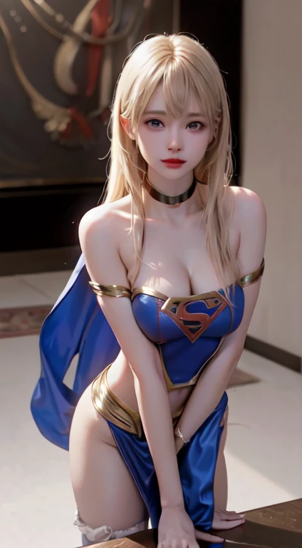 Wonder woman, beautiful girl, white hair, huge breasts, wearing a bare-chested kimono, sit with your legs spread apart, sexy post, in the Amazon forest.