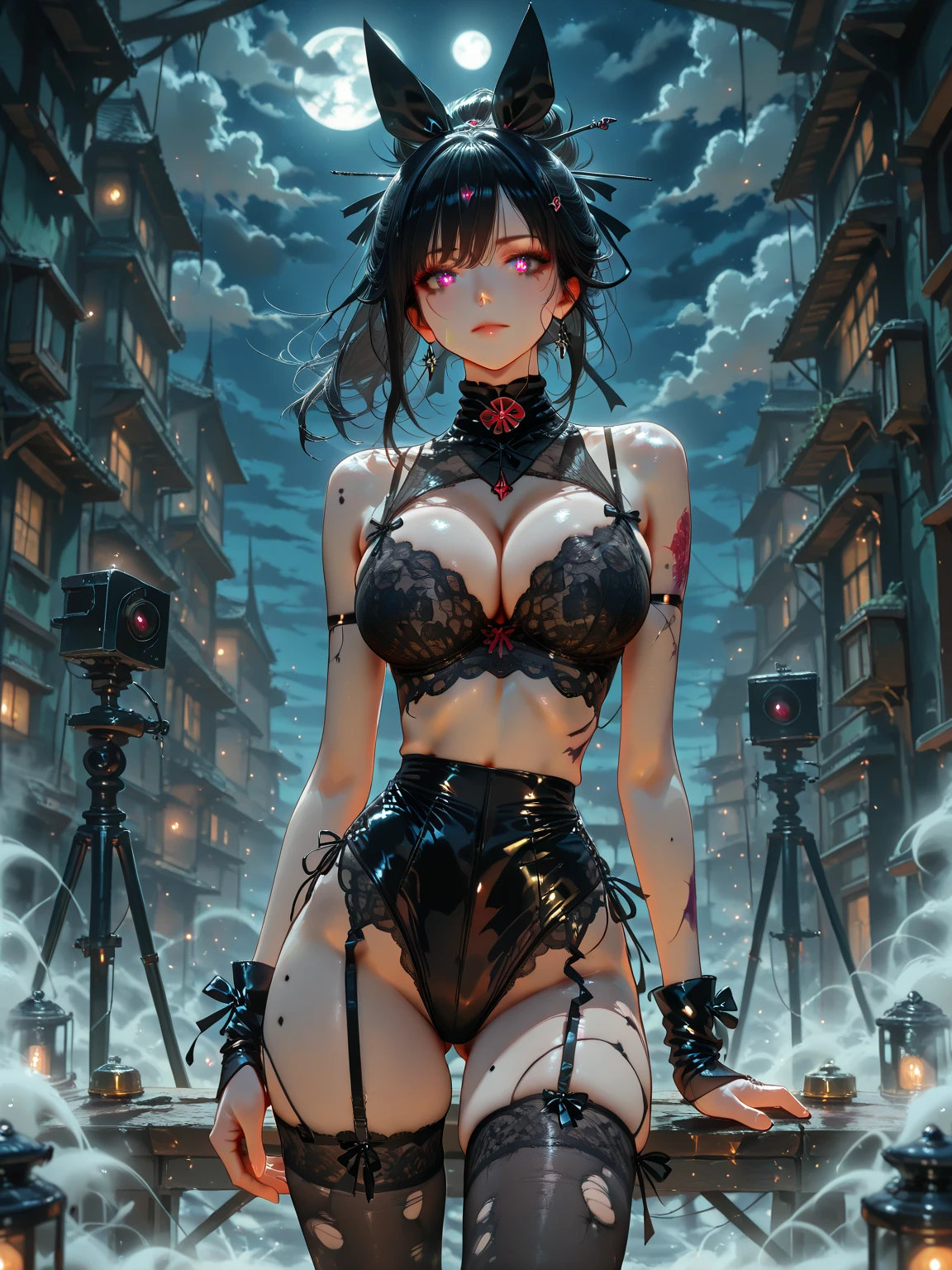 Parameters(Official Art,unity 8k wallpaper,Very detailed,high quality,最high quality:1.2), Blue skinned devil girl, Tight micro bikini, Slender girl, Erect nipples, Wet Skin, Glowing Skin, Flat Color,(1 Girl:1.5),alone,(Licorice flower),(Goat Skull:1),(heart),(bright),(Blue pigment:1.10),(Hollow Eyes:1),(Expressionless eyes:1.3), Blowjob gestures, Devil Girl, Open your mouth wide, Pixiv, Spread your legs, Evil spirits,(最high quality, Amazing details:1.5),(bright瞳),Blue Black,