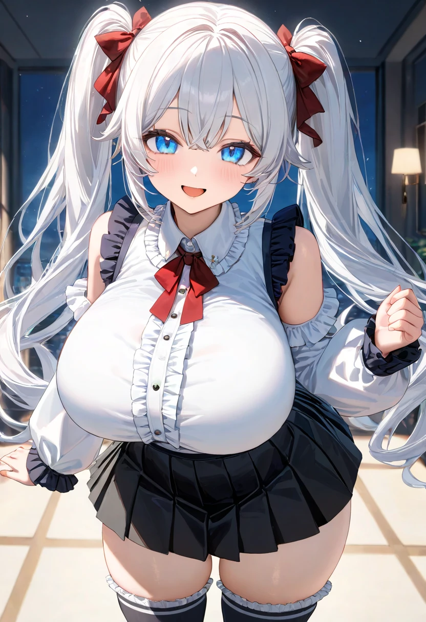 masterpiece、highest quality、8k.smile、blush、Private tutor sister、cute high school girl、thin waist、big breasts、panties、skirt lift、off shoulder、bikini、thin thighs、knee high socks、hands behind head、beautiful armpits、valley、sexy pose、shiny thighs、dynamic pose、cowboy shot、Silver paper、ponytail、crawl on all fours、spread legs、Sex appeal、Bewitching、fantasy、Santa Cosplay、nurse uniform、Cat ear、leather jacket、full body tights
