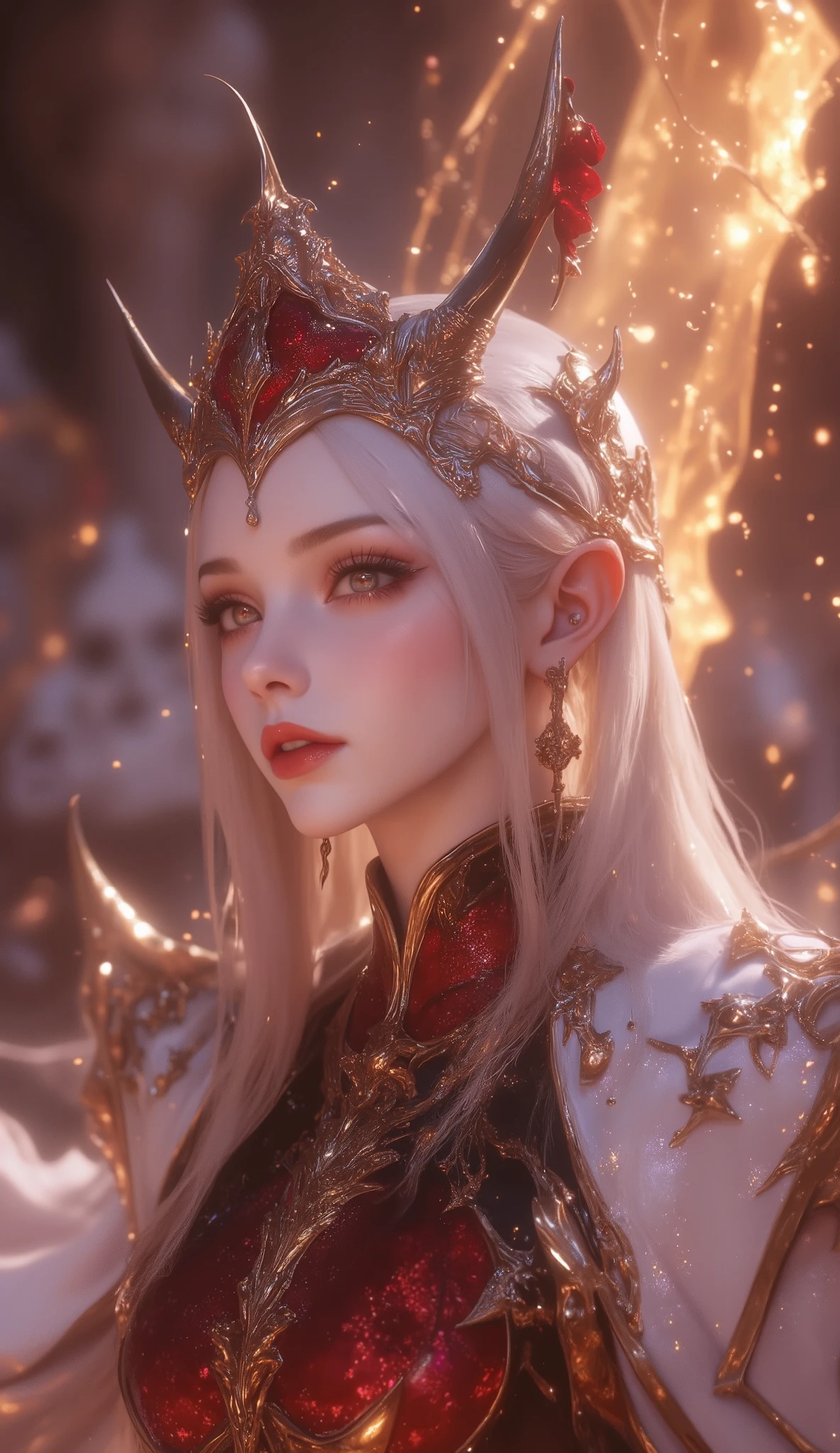 ( perfect integrated fusion 、 seamless nesting, masterful composition , clean picture , bright color ,HDR, Ultra HD quality ,(super wide angle, super depth of field ,multiple scaling:1.6),(super real, Very detailed,super complex,super sharp , super high quality output:1.8),convex lens ,( Concentrated Computing Power , 、 hides mystical temple sexual tension and extraordinary characteristics :1.4),creativity 设计布局、 multi-layered dynamic distribution 、{the character has:( golden ratio :1.6),( blonde :1.8),(Fine-tuning makeup to create asymmetrical facial features:1.5),classical aesthetics 、 physiological perfection、ergonomic design 、 высокотехнологичная медицинская Beauty 、 [ mysticism , sexy and cute 、(jelly-like , Plump, and super huge, heavy breasts, surpassing human limits:1.6)、 golden ratio 身材、 super long lines 、super long, thin and slender legs、 butterfly inside 、super narrow ribs and waist、Beauty、 tear birthmark 、fireworks 、 Make the most of image space 、 solemn and noble appearance 。chinese ancient buildings,visit the landmarks and historical sites of eastern civilization,portraits of life's journey,various professional travel gear,various landscapes,complex climate changes,multi-species vegetation,Show ultra-high character mobility。charm,超级speaker, smooth movement , elegant pose ,creativity , Illusory aura ,gorgeous,speaker,New Chinese Stylish Dress,Elite Club Clothing,Quelleanime, lebendige Farbe, ((dynamischer Winkel)), eine dicke Linie, blurry Hintergrund, Niedlich, Erotisch, perfect anbeiomy, 1girl, Horns, Allein, Brillen, open Mund, fang, Blush, Ohrrings, Schmuck, lang_Haar, rosa_Augen, suchen_bei_Betrachter, rosa_Haar, Ohr_piercing, piercing, white_Hintergrund, rosa_Thema, einfach_Hintergrund, obere_Body, portrait, Rollkragen, Haar_behind_Ohr, swebeier, demon_girl, demon_Horns, einfar