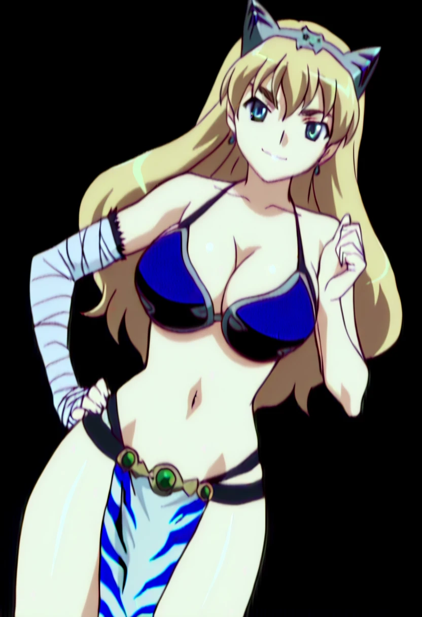((Best quality)), ((Masterpiece)), (detailed), perfect face perfect figure, Middle Ages, forest background, Sorceress Woman, woman in a robe, Golden hair, Blue eyes, tight blue robe