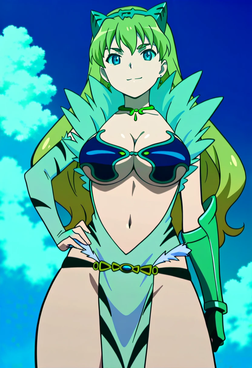 lum, bikini,, standing,, boots, oni, smile,, full body, sentai, pants, horns, curvy, big breast,huge breast, , female,fantasy goddess,there is a cartoon picture of a woman with a very large breast, glowing angelic being, glowing holy aura, inspired by Luma Rouge, the non-binary deity of spring, ethereal rainbow nimbus, the butterfly goddess of fire, inspired by Marie Angel, glowing aura around her, astral fairy, as the goddess of the sun, “uwu the prismatic person, big breast, happy, beautiful eyes, , full body, walking, long robe, long dre, catgirlss,, priestess ,holy, smile, long dress, brown hair, female,red eyes, black robe with stars symbolism, full body, flipflops,(best quality,4k,8k,highres,masterpiece:1.2),ultra-detailed,(:1.37),black robe with blue stars simbolism, girl with queen crown,beautiful detailed eyes,beautiful detailed lips,extremely detailed eyes and face,longeyelashes,golden crown adorned with diamonds,glowing blue stars on the robe,glittering pearls entwined in hair,royal purple backdrop,sparkling tiara,rich textures and fabrics,regal posture,confident expression,majestic aura,ethereal lighting,hauntingly beautiful atmosphere,elegant and magical,enchanted garden in the background,floating golden particles,subtle reflections on the crown,sublime tranquility,depth and mystery,sophisticated and regal,impeccable attention to detail,captivating and enchanting,ethereal and divine,fantasy-inspired artwork,dreamlike and surreal,celestial beauty and elegance,dark and mysterious,royal and majestic vibes,meticulous craftsmanship,vivid colors,whimsical and otherworldly., pants,sharpteeth , cat ears