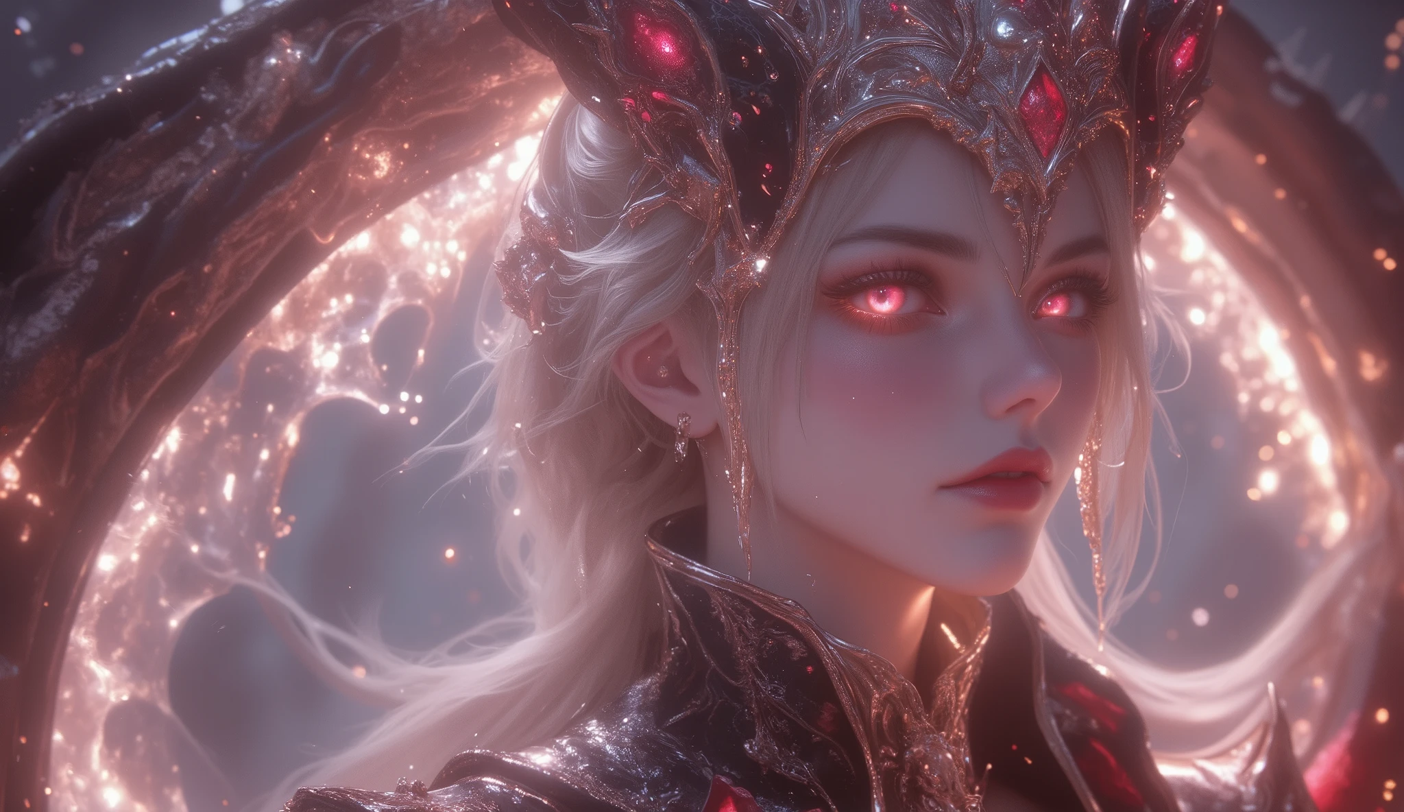 ( perfect integrated fusion 、 seamless nesting, masterful composition , clean picture , bright color ,HDR, Ultra HD quality ,(super wide angle, super depth of field ,multiple scaling:1.6),(super real, Very detailed,super complex,super sharp , super high quality output:1.8),convex lens ,( Concentrated Computing Power , 、 hides mystical temple sexual tension and extraordinary characteristics :1.4),creativity 设计布局、 multi-layered dynamic distribution 、{the character has:( golden ratio :1.6),( blonde :1.8),(Fine-tuning makeup to create asymmetrical facial features:1.5),classical aesthetics 、 physiological perfection、ergonomic design 、 высокотехнологичная медицинская Beauty 、 [ mysticism , sexy and cute 、(jelly-like , Plump, and super huge, heavy breasts, surpassing human limits:1.6)、 golden ratio 身材、 super long lines 、super long, thin and slender legs、 butterfly inside 、super narrow ribs and waist、Beauty、 tear birthmark 、fireworks 、 Make the most of image space 、 solemn and noble appearance 。chinese ancient buildings,visit the landmarks and historical sites of eastern civilization,portraits of life's journey,various professional travel gear,various landscapes,complex climate changes,multi-species vegetation,Show ultra-high character mobility。charm,超级speaker, smooth movement , elegant pose ,creativity , Illusory aura ,gorgeous,speaker,New Chinese Stylish Dress,Elite Club Clothing,Quelleanime, lebendige Farbe, ((dynamischer Winkel)), eine dicke Linie, blurry Hintergrund, Niedlich, Erotisch, perfect anbeiomy, 1girl, Horns, Allein, Brillen, open Mund, fang, Blush, Ohrrings, Schmuck, lang_Haar, rosa_Augen, suchen_bei_Betrachter, rosa_Haar, Ohr_piercing, piercing, white_Hintergrund, rosa_Thema, einfach_Hintergrund, obere_Body, portrait, Rollkragen, Haar_behind_Ohr, swebeier, demon_girl, demon_Horns, einfar