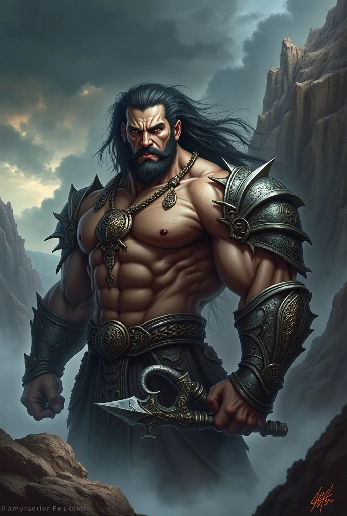 berserker full body portrait, D&D style, axe, man, muscles, photorealistic, highly detailed, art station, smooth, sharp focus, art by Michael Whelan, Artgerm, Greg Rutkowski and Alphonse Mucha, vibrant, photorealistic, realistic, dramatic, dark, sharp focus, 8K