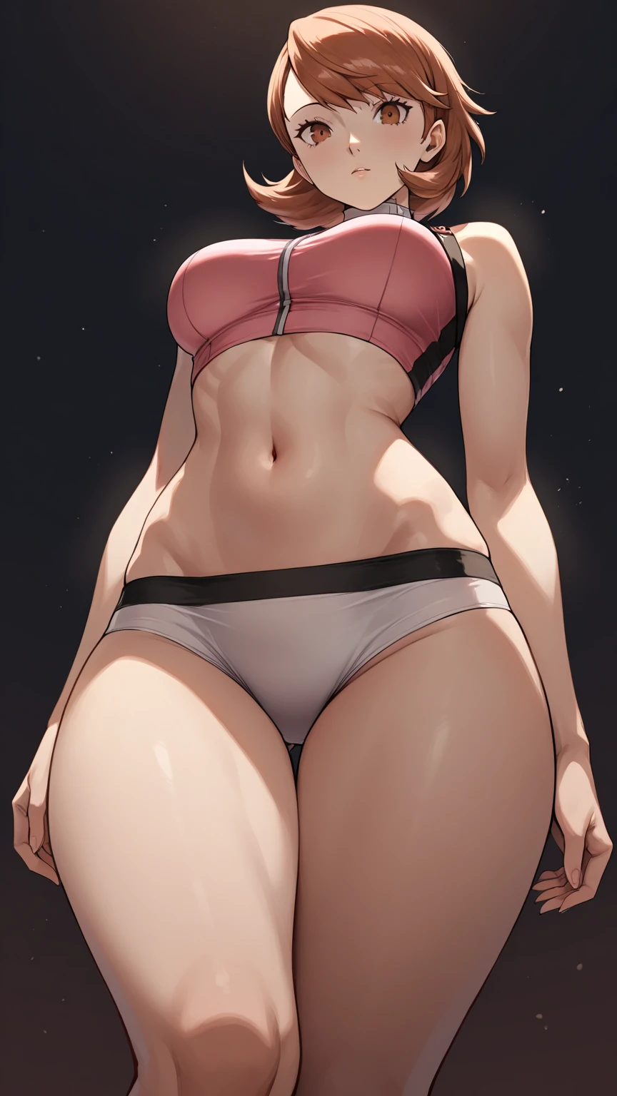 Masterpiece, best quality, 1 girl, smile, turn around, pregnant woman, pot-bellied, buttocks, bare belly , full body, beach, white bikini (kbxll:0.6), abs, muscles, vest line, fitness