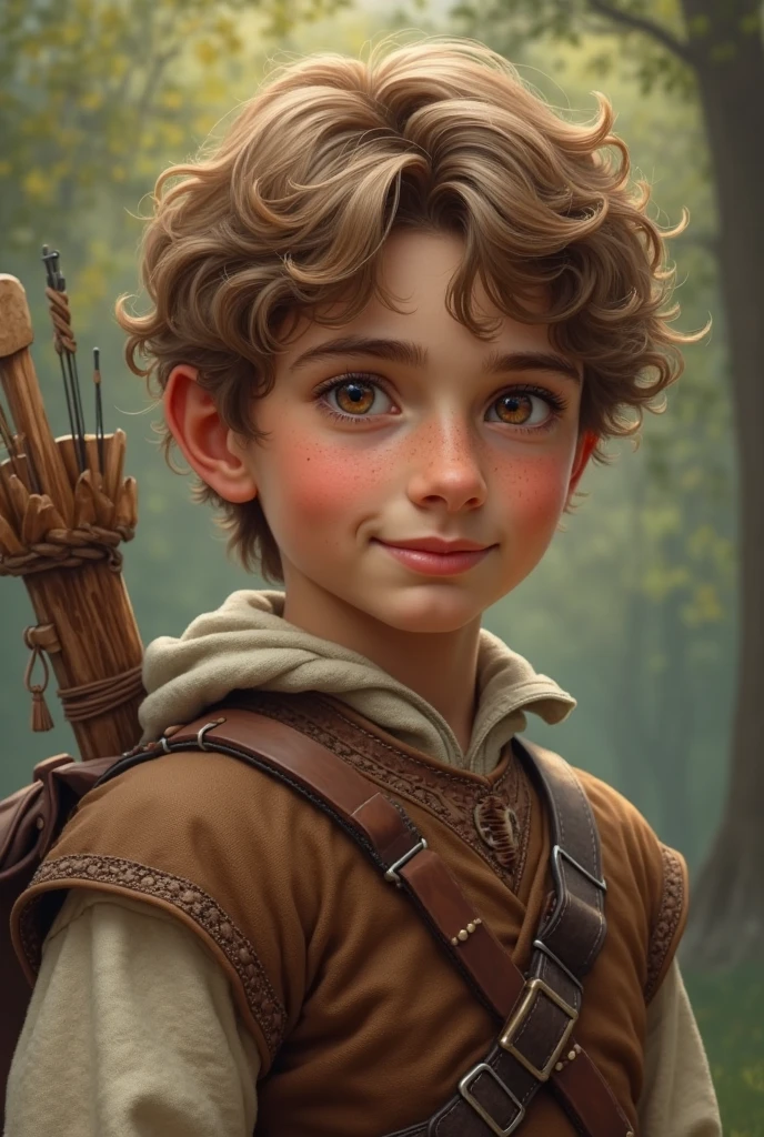 (cbzbb:1.25), portrait of cutest Sean Astin's Samwise Gamgeee hobbit toddler illustration, artstation, CGI_Animation,