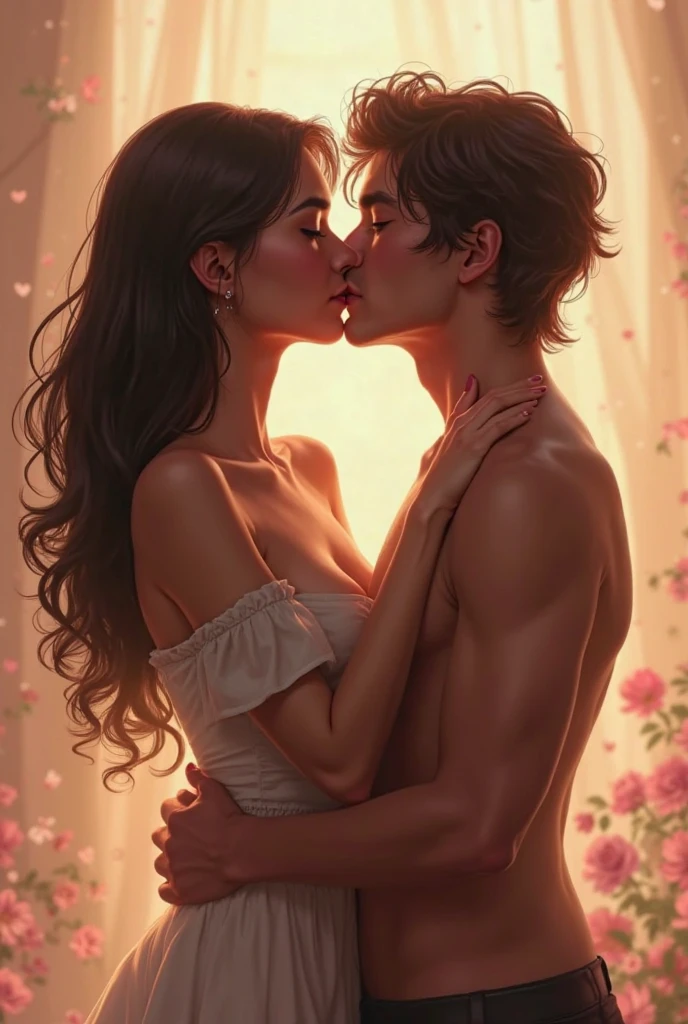 Boy and a girl is doing sex and making mlik