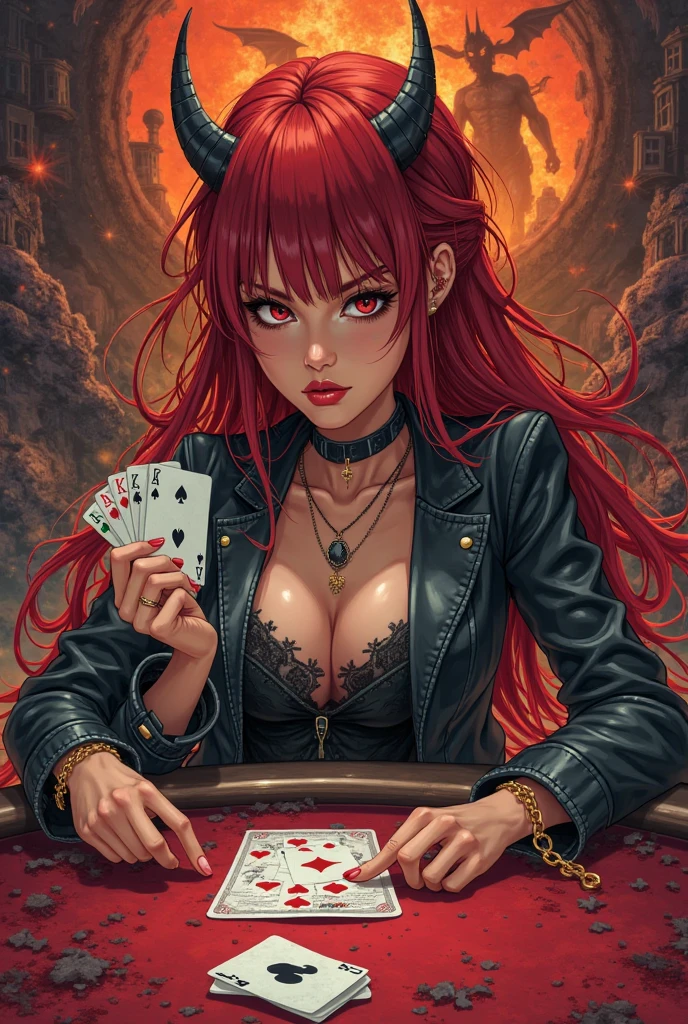 create me a image of hardcore gambler