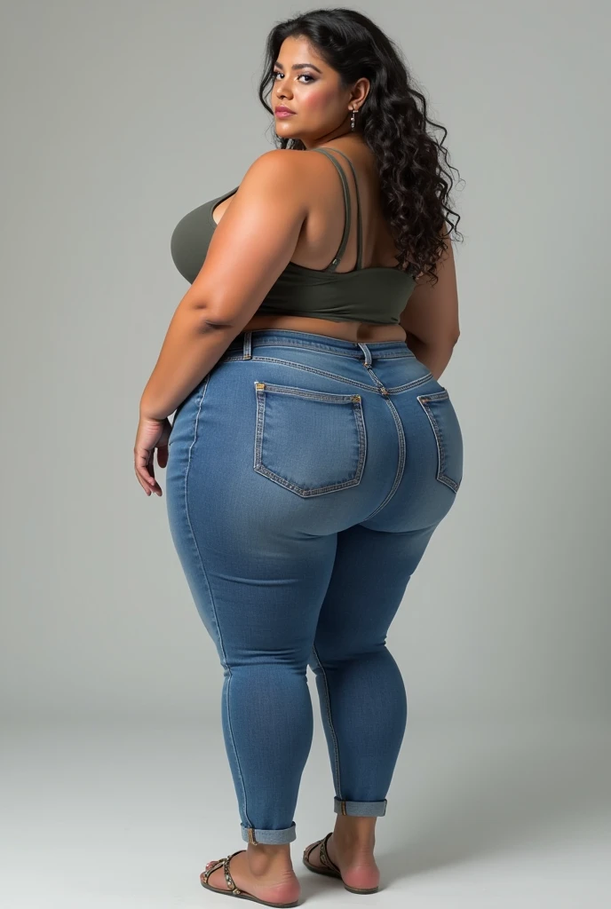 Big fat ass in jeans