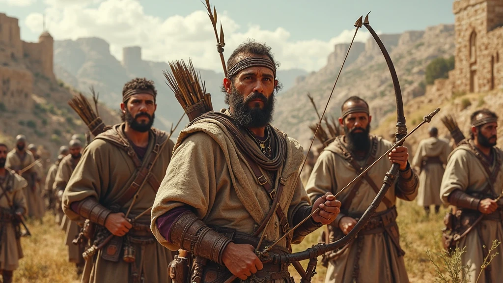 Imagine a striking scene where the Bara warriors, des hommes fiers et forts, reviennent victorieux d'une bataille avec un village voisin. Ils entrent dans leur propre village, Eyes shining with determination and success. Certains portent des lances, symboles de leur bravoure au combat, tandis que d'autres tiennent des fusils artisanaux, a representation of their adaptation to changing times.

At the heart of this scene, les guerriers Bara captifs du village ennemi sont clairement mis en avant. They are tied up, marquant leur statut de prisonniers de guerre. Their faces express resignation, frustration and helplessness in the face of their situation. They wear torn clothes, Marks of the battle they fought.

The Bara warriors demonstrate their triumph by exhibiting these defeated captives. The stage is animated by an intense energy, mixing the pride of the Bara and the helplessness of the prisoners. sunlight, symbolisant la victoire, casts striking shadows on this scene, adding to the intensity of the moment.

The inhabitants of the village Bara observe this triumphant arrival, A mixture of respect for their warriors and understanding of the reality of war. Some express emotions mixed with satisfaction and compassion for prisoners, recognizing the duality of circumstances.

The objective of this scene is to capture the complexity of emotions and realities in a context of war., highlighting the harshness of victory and its human implications.