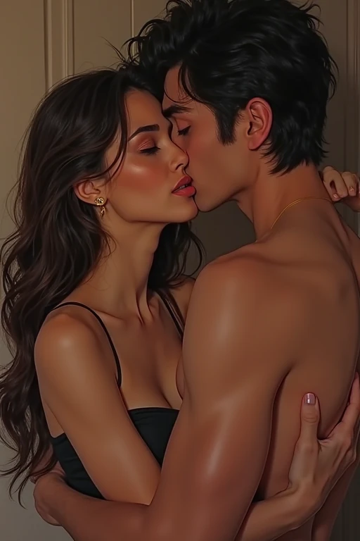 You don&#39;t have to win anything to make me proud of you.. You are already my greatest pride and that will not change - I tell her and brought her closer to me, filling her face with kisses.. 
let me go now. You are making me drool. - he complains but laughs when I kiss his neck.
You will be the most powerful woman in this kingdom. You are very beautiful, you are intelligent and this kingdom already has the privilege of having you. 
