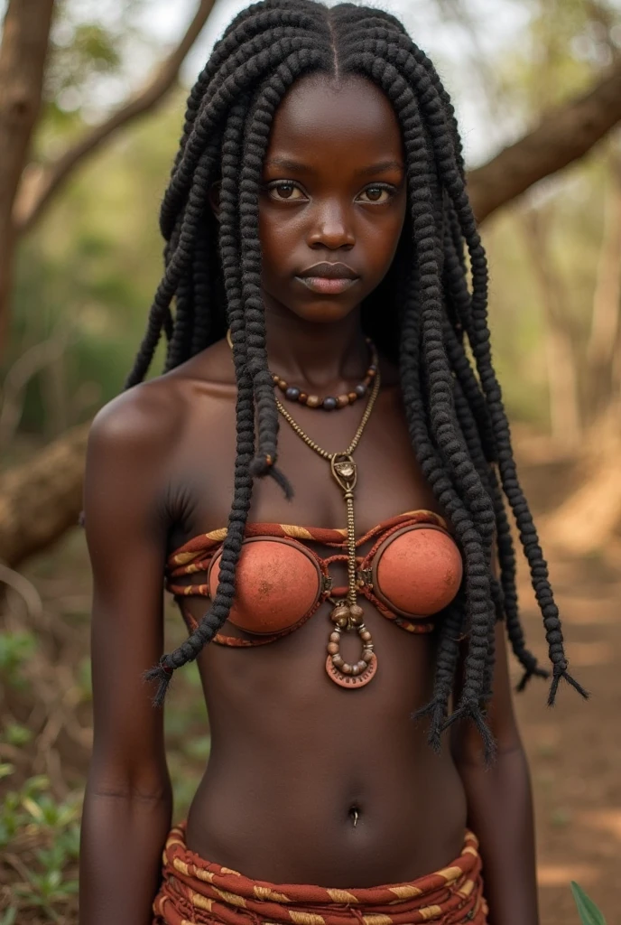 Young africian, sexslave, on a slave market, nsfw,crying,tears on face,dirty,in rusty sharp chains,bloody,neckholder with spikes in chsins