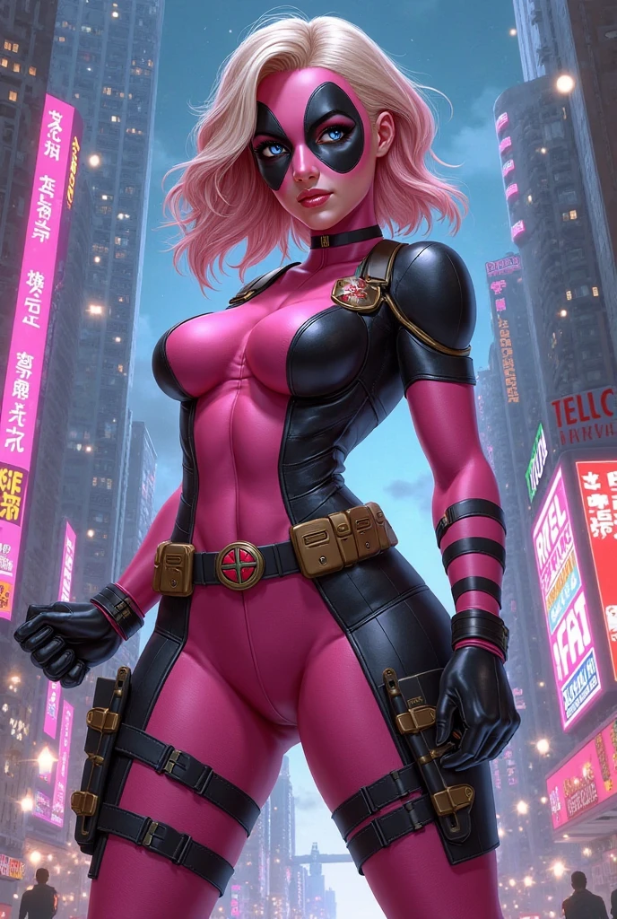 (((woman))), (((best qualityer))), (((tmasterpiece))), (((AS-Adult))), (((1girll))), ((( Bob Hairstyles ))), ((( latina ))), ((( dark-skin ))), A 25-year-old cyberpunk gladiator with a perfect body, Shoulder pads with metal spines, Brooklyn gladiolus, tanned (( Bob Hairstyles )), Small leather panties, Torn football team shirt, Simon Beasley, almost naked（Simon Bisley）Urban barbaric style for《heavy metal》MagazineCover, with short golden hair, Minimum clothing, Left arm metal protection，With complex graphics, Faded red with white stars and paisley motifs, navy and white, Armor painted with aggressive graphics, Full of tips and rivets, (((From the knee up))), The background is Shepard Fairley（Shepard Fairey）Painted walls of complex design(RAW photo:1.2)，Pink latex jumpsuit，Hollow-out on，Holt collar, latex shiny,tight-fitting，sweat leggs，， Pink body, wearing atsuko kudo latex outfit, wearing tight suit, Smooth pink skin, catsuits, Wearing latex, shiny plastic, shiny metallic glossy skin, The color of pink glow, latex outfit, chrome bodysuit, cyberpunk glossy latex suit, Shiny, futuristic glossy latex suit　spread their leg-shaped legs　angry look　sullenness　Irritated， all over body，