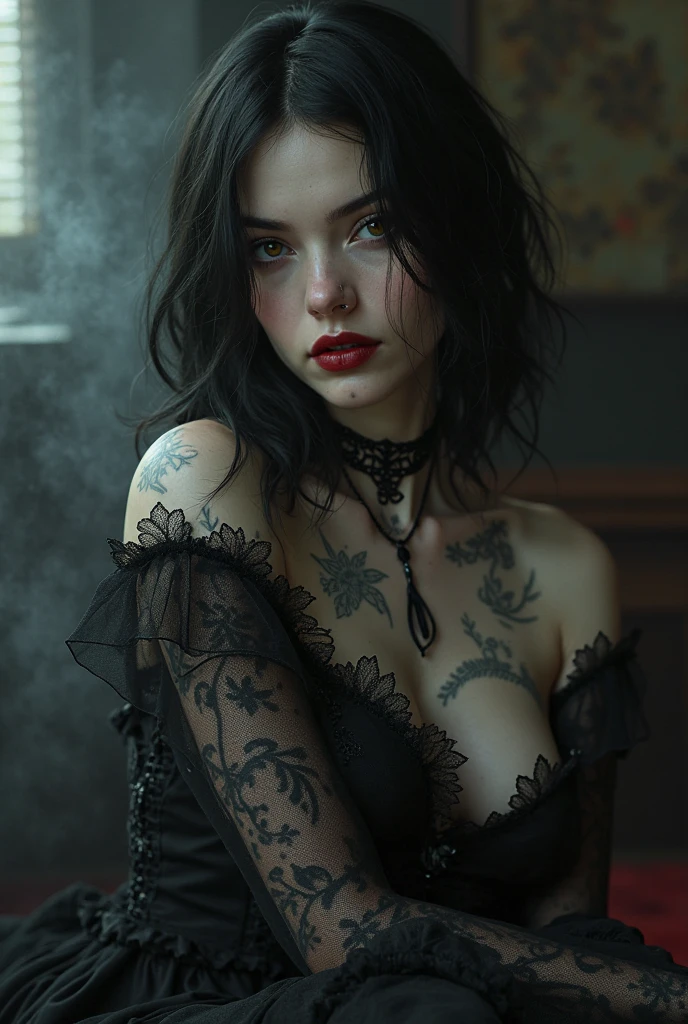 create a hot goth

