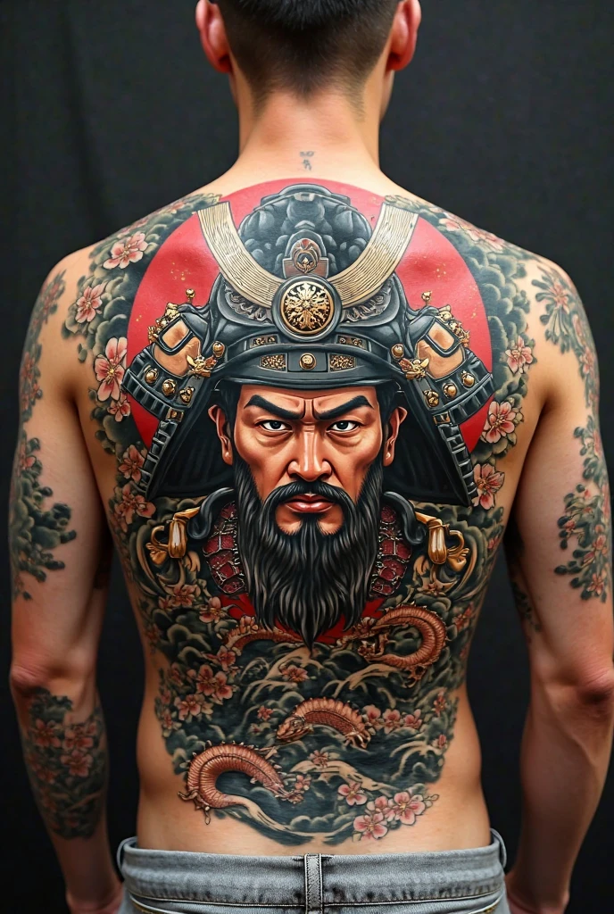 MAKE A TEMPLATE FOR A JAPANESE STYLE TATTOO THAT WILL GO ON THE TORSO ON THE LATERAL PART WHERE THE RIBS ARE LOCATED, I AM LOOKING FOR A DESIGN OF THE STATUE OF THE RAIN VILLAGE WHERE PAIN STOOD TO BE ABLE TO SEE EVERYTHING, A DESIGN ADHERING TO THE TRADITIONAL JAPANESE ILLUSTRATION AND THAT MAKES AN IMPACT IN THE SENSE THAT IT LOOKS IMPOSING, CONSIDERING THE CHARACTERISTICS OF THE JAPANESE TATTOO