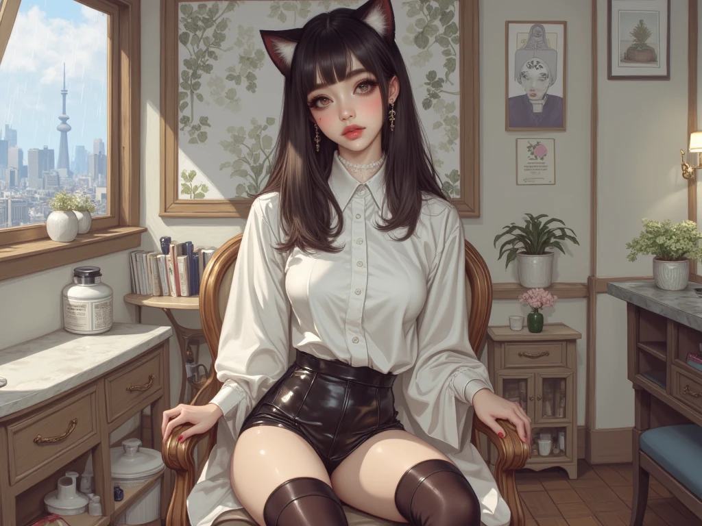 Cat lady,Exposed milk