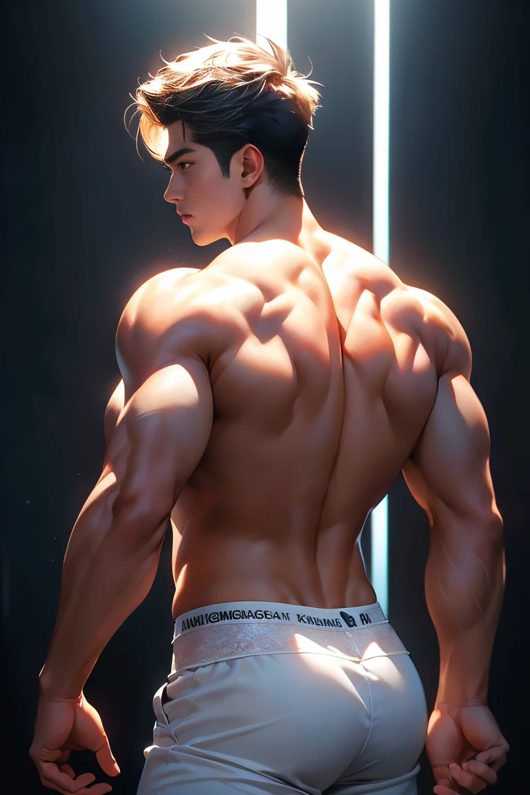 Refine the back muscles,The structure should be reasonable,Strong sense of three-dimensionality,Clear lines。