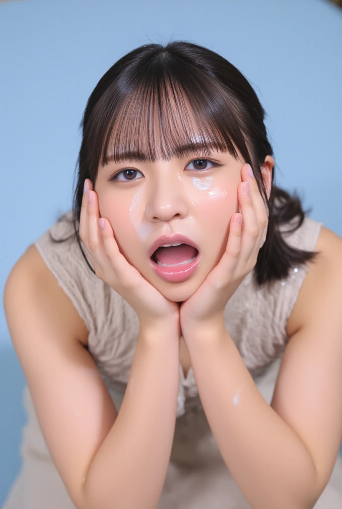 ((Japan 、(high school uniform:1.3)、uniform skirt、Knee-high socks、pubic hair、Hair growth on the lower abdomen))、nsfw:1.6,((Accentuate your thighs、White knee-highs、Soft thighs、inner thigh、Shiny thighs、debtace-to-face angle、Take the lead、Zoom camera on crotch))、(((Angle from below)))、(sexual excitement:1.5)、now、8k、RAW Photoasterpiece、Absurd、highest quality、nsfw,Best illustrations、High resolution:1.1、Ultra-detailed、Portrait、hyper Realistic:1.4、Sharp focus:1.4、Realistic、Photorealistic:1.3、Cinema Lighting、debtilm Grain、Tabletop、Close-up、Full Body Lesbian、Depth of written boundary、Eyes focus、View your viewers、Beautiful fine details、young、85mm lens、debt/1.4、Professional Lighting、Portrait、Photon Mapping、Radio City、Physically Based Rendering、Transparency、Glowing Skin、Soft Light、A vivid face、Realistic body、Realistic Skin、Pale skin、Big Breasts:1.4、Stylish、Japanese、Heart shaped lips、eye shadow、Long legs、PureErosdebtace_v1:0.8、debtloating hair、Messy Hair、debtloating Hair NovadebtrogStyle、single-track:1、Puffy eyes、Purple Eye、Round face、Bans、ボケ Depth of written boundary:1.2、Dynamic Pose、(Hairstyles tailored to Japan trends in 2023、cute:1.5、Blonde、Bunhead、Van South is closed、Cunning Smile:0.2)