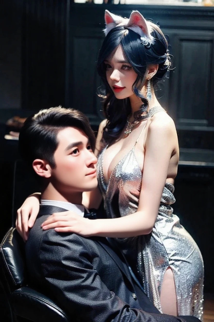 ((masterpiece)),((bestquality)),8k,high detailed,ultra-detailed, Neutral Expression, Stylish Pose, real skin texture, cinematic lighting,
Gay couple in the style of royal blue