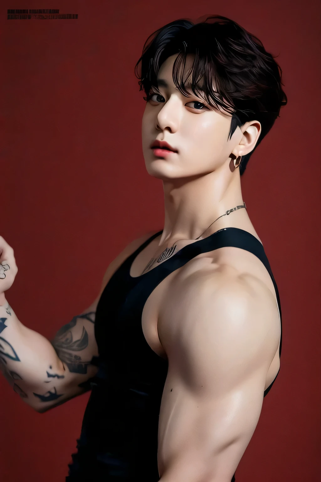 jhope from bts with tattoos and piercings