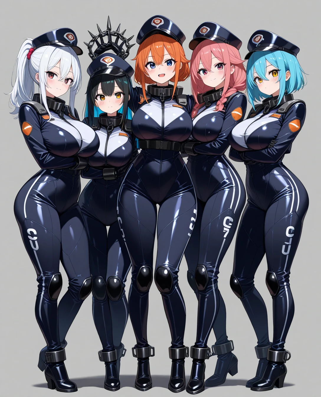 ((best quality, Masterpiece, perfect anatomy, Detailed pictures)), 1 female, arctic protogen, shark girl, Long visor, blue visor, blue eyes, sexy body, Big Pong, big breasts, Futuristic military black bikini clothing, Shark tail, The body is sexually aroused., Wet, blushing face, red red, shy, in the sea, front view