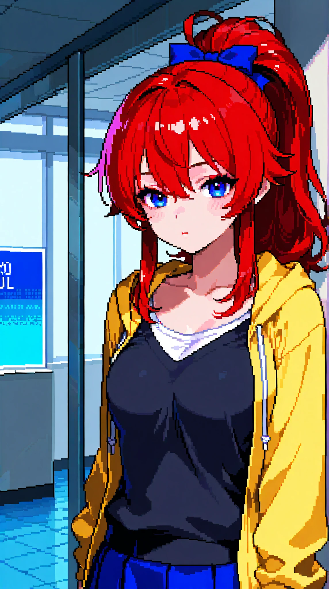 Tsukasa, 1girl, cowboy shot, mature female