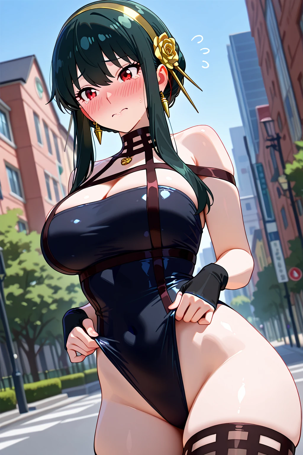 mastute piece,Best Quality,insanely detailed,8k cg,nsfw,
(shoot upper body:1.3),
(1girls:1.3),standing,looking at viewr,body in front,((both arms behind back:1.4)),(nun costume:1.4,mswimsuit:1.2),(bare breasts),break,
blush,shy,(??????? face),(trembling:1.2),break,(light green hair:1.2),
break,
perfect breasts,perfect teats,(open mouth:0.9),(large breasts:1.3),
(beach:1.1),