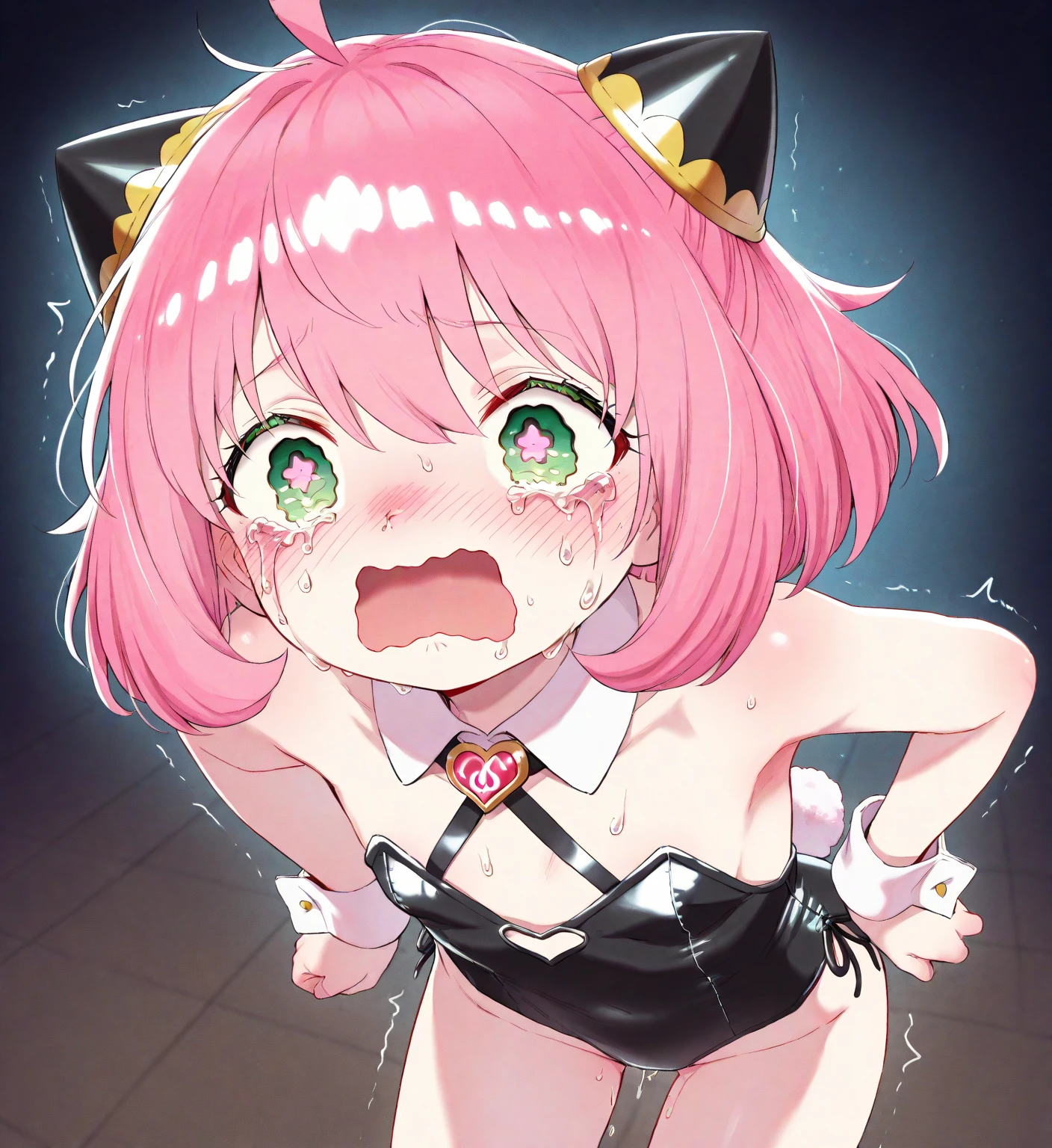Woman being tortured by tentacles、Erotic、Ecstatic expression、Dynamic Angles、Ahegao、incontinence