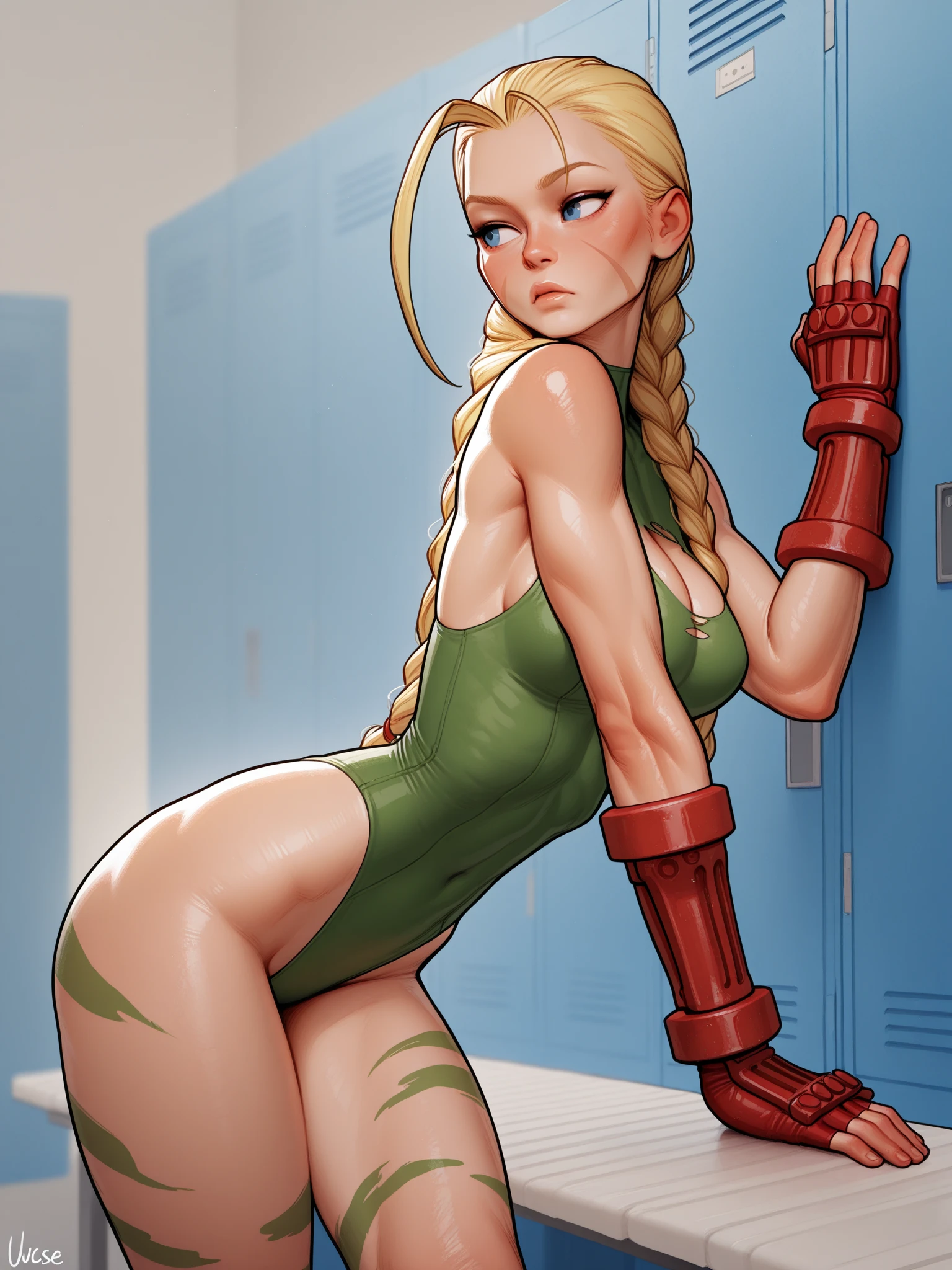 1 female gymnast, Cammy, (Cammyがin cowgirl position性交する:1.9999999), ((realistic, highest quality, High resolution, real women pictures:1.7)), ((A 16-year-old girl wearing a long-sleeved leotard for gymnastics competitions:1.9)), in cowgirl position性交する美少女, (high neck leotard:1.5), (slender body shape:1.7), ((anatomically correct:1.2)), (thin fabric leotard:1.01), (膣とanusに複数のペニスを挿入した騎乗位ポーズ:1.7), curved body, thin waist, 大きく股を開いてin cowgirl position, 濡れて肌に吸い付くhigh neck leotard, (The most beautiful butt is perfectly toned:1.6), Detailed depiction of the vagina, Detailed depiction of, beautiful thighs, 複数のペニスが膣とanusを突き上げる, nose too small, 16 year old beautiful girl has sex with her clothes on, saddle, in cowgirl position, Beautiful girl straddling multiple penises, (normal limb:1.6), Too cute small face, (short-haired with bangs), The whole body is wet with sweat, (put your hands behind your head:1.5), nostrils are not visible, realistic, (Cammy:1.8), lips slightly open, (anatomically correct:1.2), (penis penetrates girl&#39;Makes the vagina do piston movements:1.8), (insert penis into girl&#39;anus:1.7), (in front of a large audience:1.3), 美女がin cowgirl position複数の陰茎と性交を, Too erotic, the cutest face
