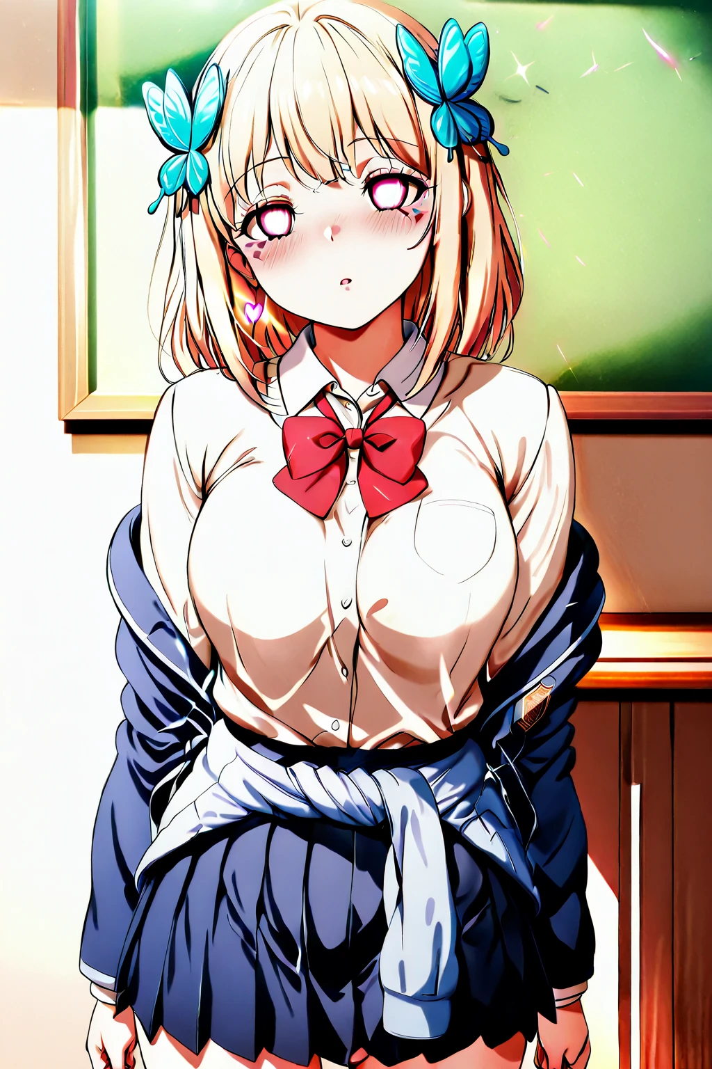 Woman with wavy blonde hair and purple eyes, freckles, blush, eye shadow, cute((highest quality)), ((masterpiece)), ((in detail)) ((perfect female body)), (Bewitching), (nipple), (Smooth juice overflowing from the female genitals), (beautiful), (naked), (shortcut), ((I was blushing because I was embarrassed that someone saw me while masturbating in the room I live in.)), ((now、A succubus female college student masturbates with a ballpoint pen while looking at Dai-sama's photo in her room.)), 「Faculty of Fine Arts, Japan National University of Japan」Founder of the Chief Dancer Club, (The habit is「I want Dai-sama's dick」), (Height: 168cm、Chest measurement 95cm、Waist circumference 40cm、Ideal model body with 80cm hips), (When I think of Dai-sama, my juices overflow, but only Dai-sama knows that.), (In front of myself, of course「Dai-kun」I read it as), ((Close-up of genitals with ballpoint pen hitting clitoris and juice leaking out)),