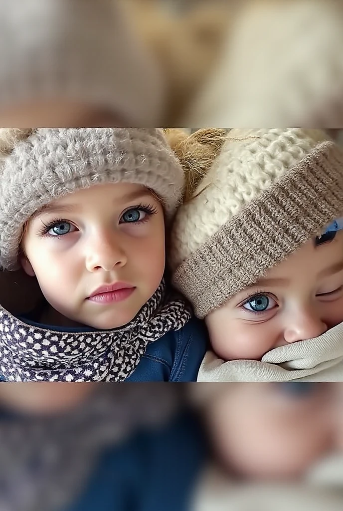 Three-year-old boy of Russian and Korean descent, light blue eyes and blonde hair
