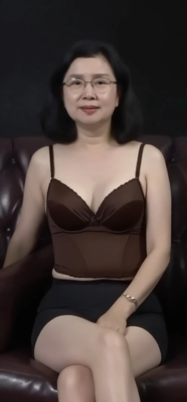 48 years , 1 Chinese mature , B cup , seductive smile , escort , curvy , drooling , Bob hair , gothic , Luxury Hotel Room , neon lights , fishnet , cameltoe , crop top